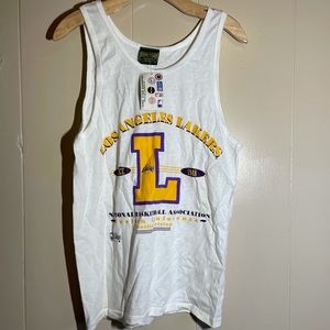 90s vintage los angels Lakers western conference champ tank large
